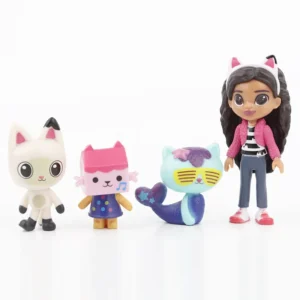 13pcs Gabby Dollhouse Anime Figure Toy Smiling Car Cat Hug Gaby Girl Dolls Mercat Cartoon Action Figure Kids Xmas Birthday Gifts