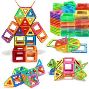 Medium Size Magnetic Block Building Toy Set,Creative Construction STEM Toy,Back-to-School Season, Birthday Gift